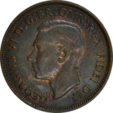 Australia, George VI, 1/2 Penny, 1949, VF(20-25), Bronze, KM:42