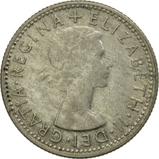 Australia, Elizabeth II, Shilling, 1953, Melbourne, MS(60-62), Silver, KM:53
