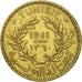 Coin, Tunisia, Anonymous, 2 Francs, 1941, Paris, AU(55-58), Aluminum-Bronze