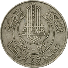 Coin, Tunisia, Muhammad al-Amin Bey, 20 Francs, 1950, Paris, MS(60-62)