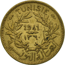 Coin, Tunisia, Anonymous, 50 Centimes, 1941, Paris, AU(55-58), Aluminum-Bronze