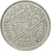 Morocco, Mohammed V, 2 Francs, 1951, Paris, MS(63), Aluminum, KM:47