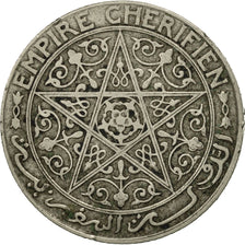 Morocco, Yusuf, Franc, bi-Bariz, Paris, AU(55-58), Nickel, KM:36.1