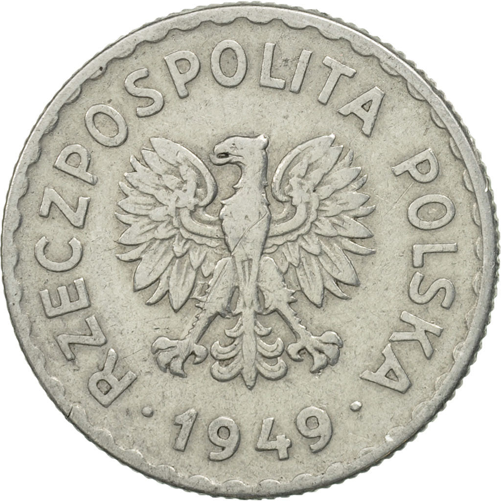Poland, Zloty, 1949, Kremnica, MS(63), Copper-nickel, KM:45