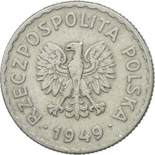 Poland, Zloty, 1949, Kremnica, MS(63), Copper-nickel, KM:45