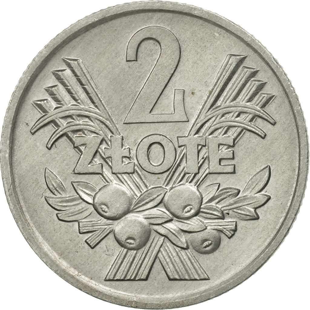 Coin, Poland, 2 Zlote, 1973, Warsaw, MS(63), Aluminum, KM:46