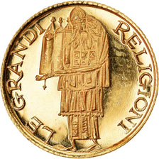 Italy, Medal, Le Grandi religioni, Gebraica, Religions & beliefs, MS(63), Gold