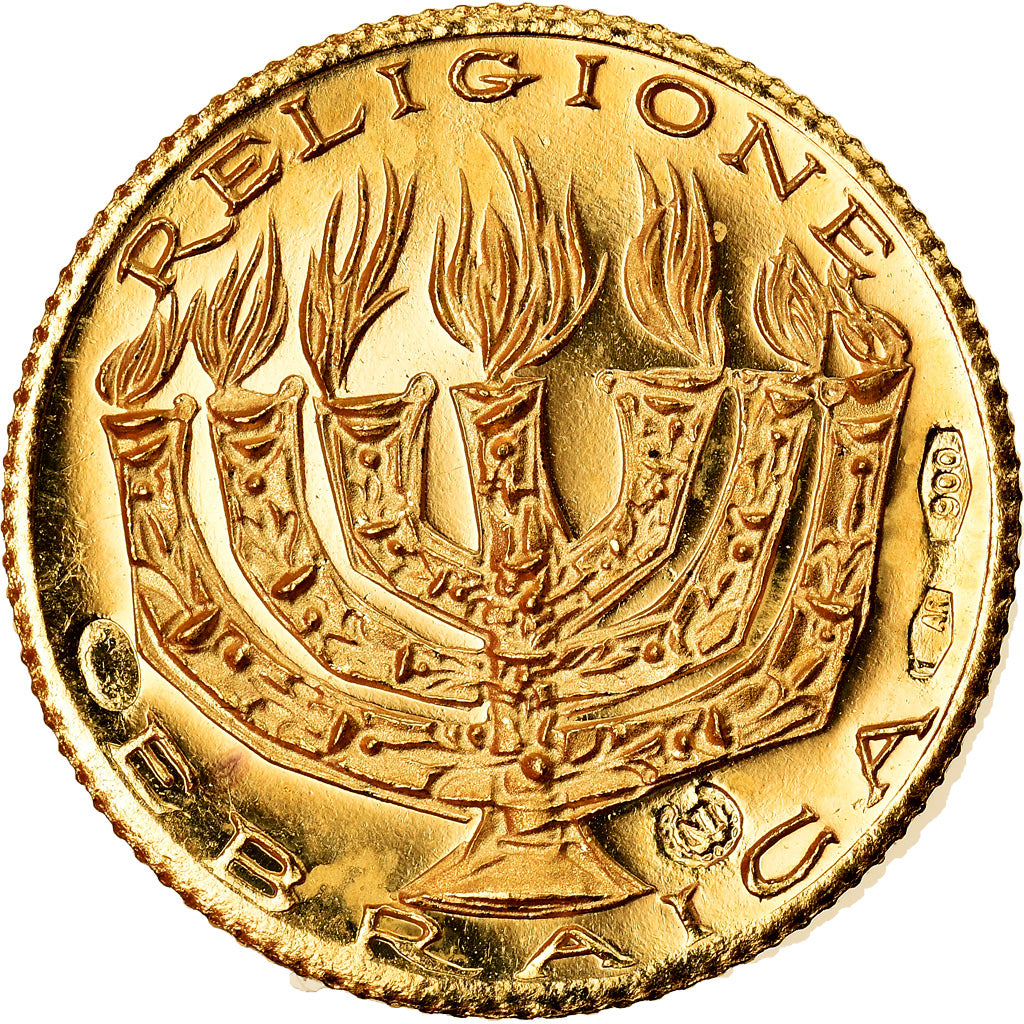 Italia, medaglia, Le Grandi religioni, Gebraica, Religions & beliefs, SPL, Oro