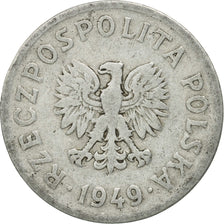 Monnaie, Pologne, 20 Groszy, 1949, Kremnica, SUP+, Copper-nickel, KM:43