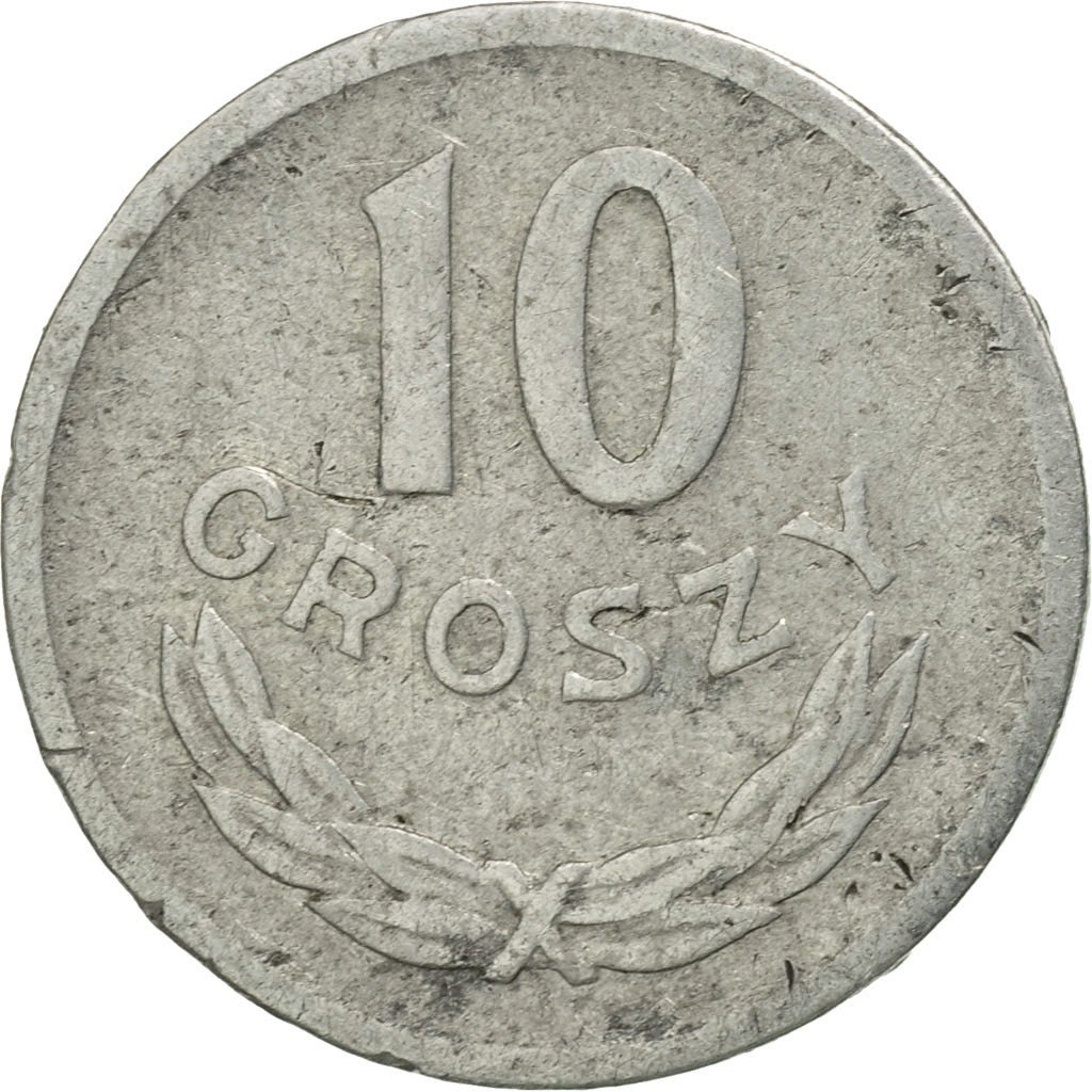 Moneda, Polonia, 10 Groszy, 1949, Kremnica, EBC+, Cobre - níquel, KM:42