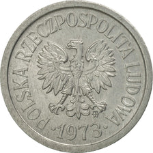 Coin, Poland, 10 Groszy, 1973, Warsaw, MS(63), Aluminum, KM:AA47