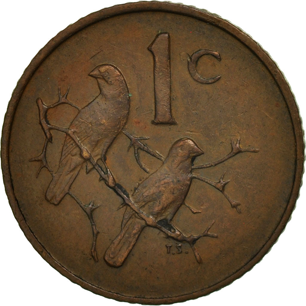 Coin, South Africa, Cent, 1966, AU(50-53), Bronze, KM:65.1