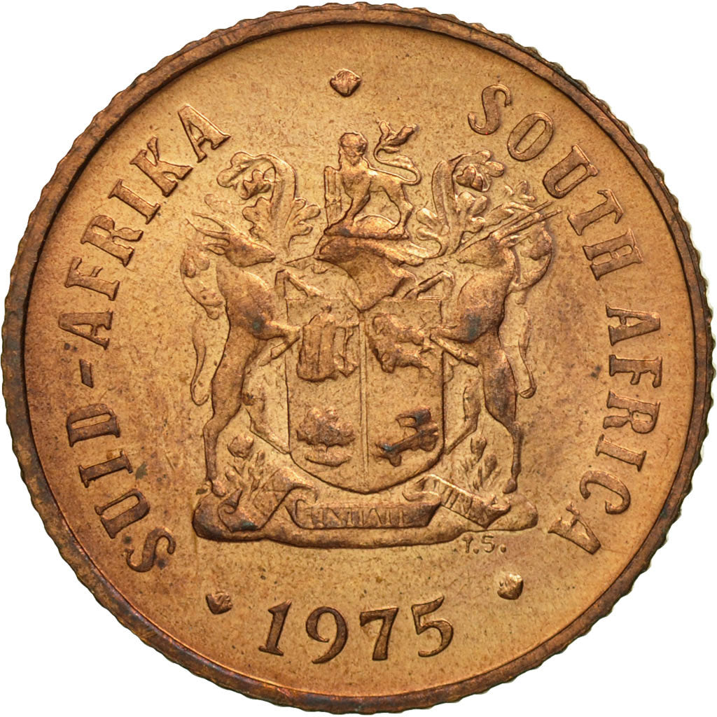 Coin, South Africa, Cent, 1975, MS(63), Bronze, KM:82
