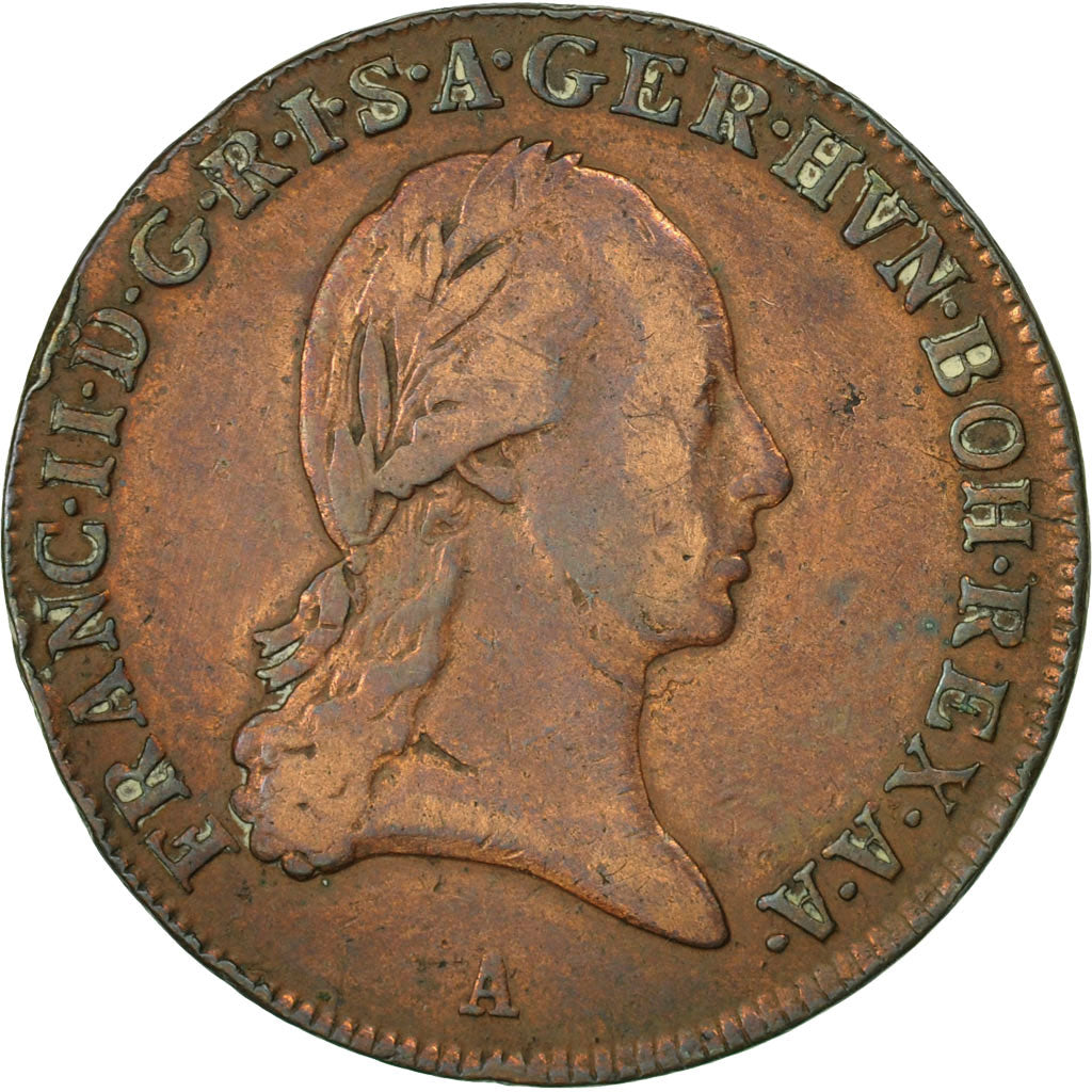 Autriche, Franz II (I), 3 Kreuzer, 1800, TB, Cuivre, KM:2115.2