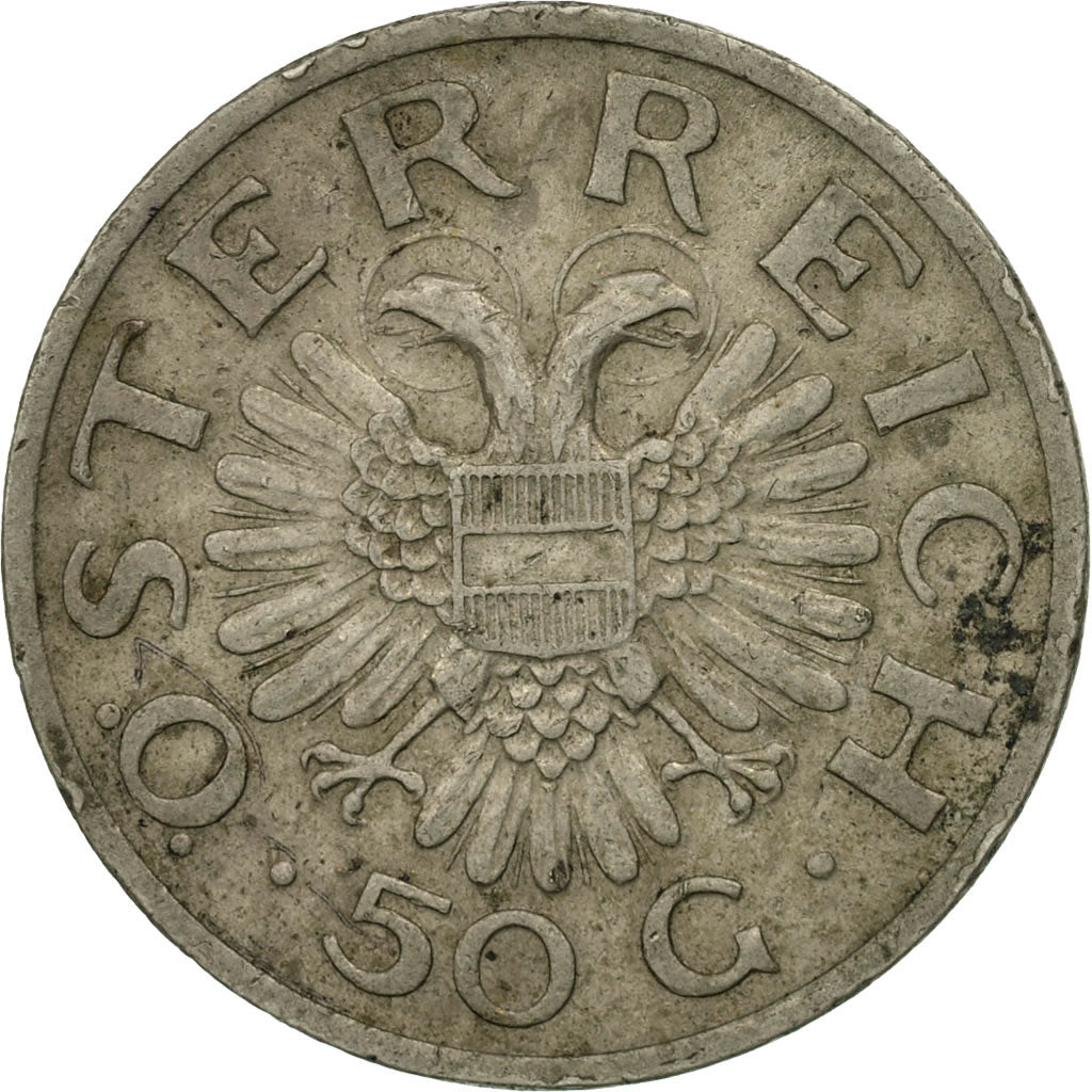 Coin, Austria, 50 Groschen, 1935, MS(60-62), Copper-nickel, KM:2854