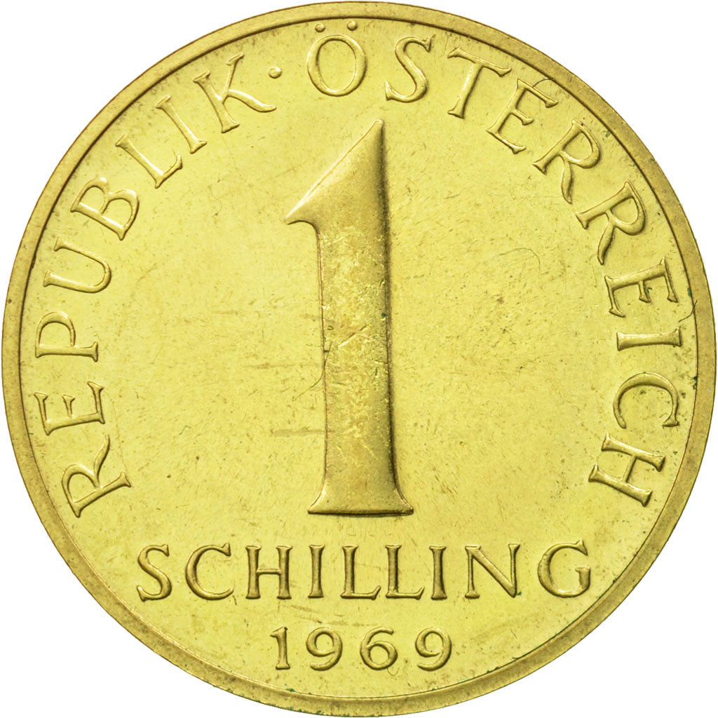 Coin, Austria, Schilling, 1969, MS(63), Aluminum-Bronze, KM:2886