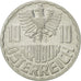 Coin, Austria, 10 Groschen, 1969, Vienna, MS(63), Aluminum, KM:2878