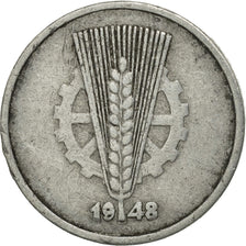 GERMAN-DEMOCRATIC REPUBLIC, 10 Pfennig, 1948, Berlin, MS(60-62), Aluminum, KM:3