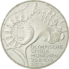 Coin, GERMANY - FEDERAL REPUBLIC, 10 Mark, 1972, Hambourg, MS(63), Silver