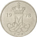 Danimarca, Margrethe II, 10 Öre, 1978, Copenhagen, SPL-, Rame-nichel, KM:860.1