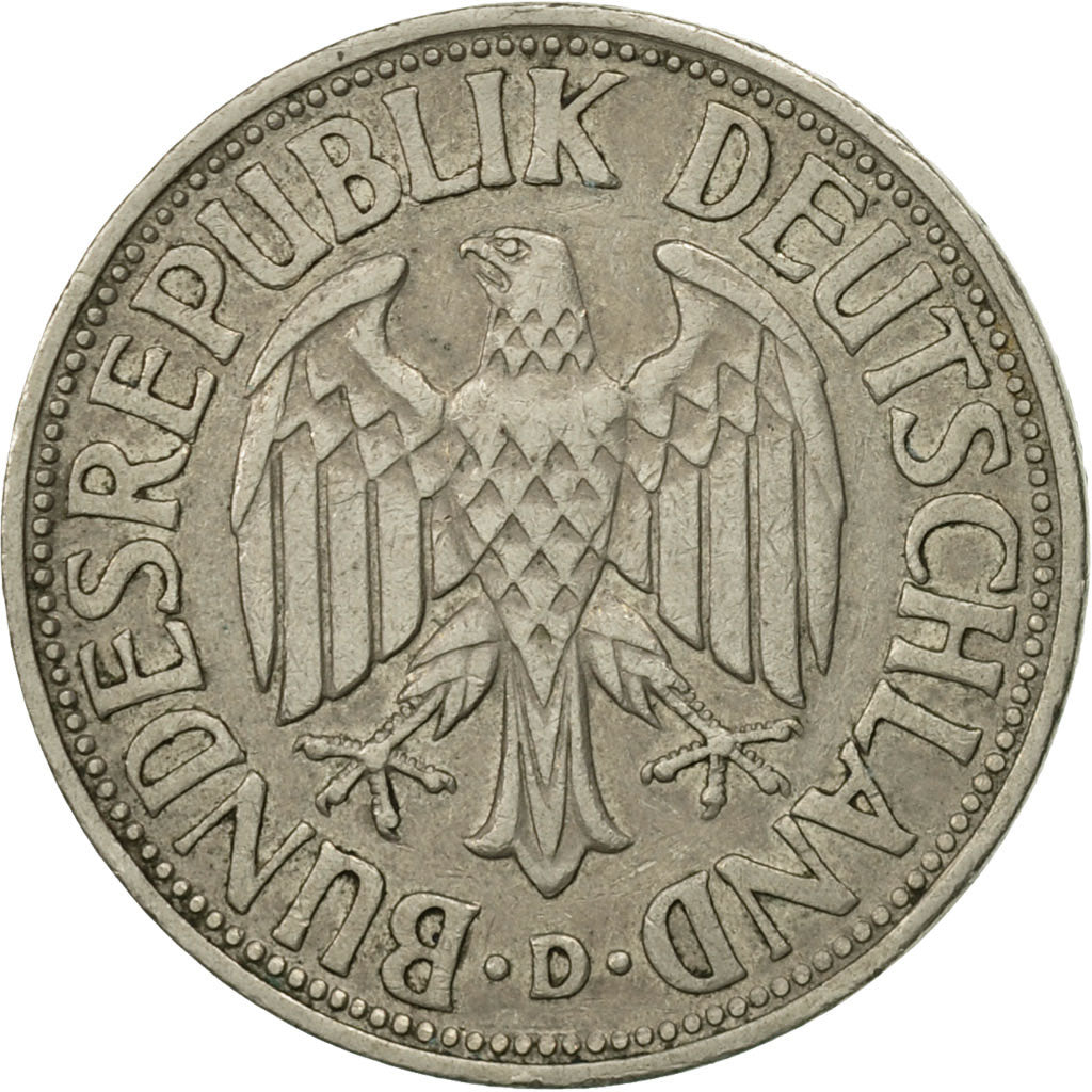 Coin, GERMANY - FEDERAL REPUBLIC, Mark, 1950, Munich, MS(63), Copper-nickel