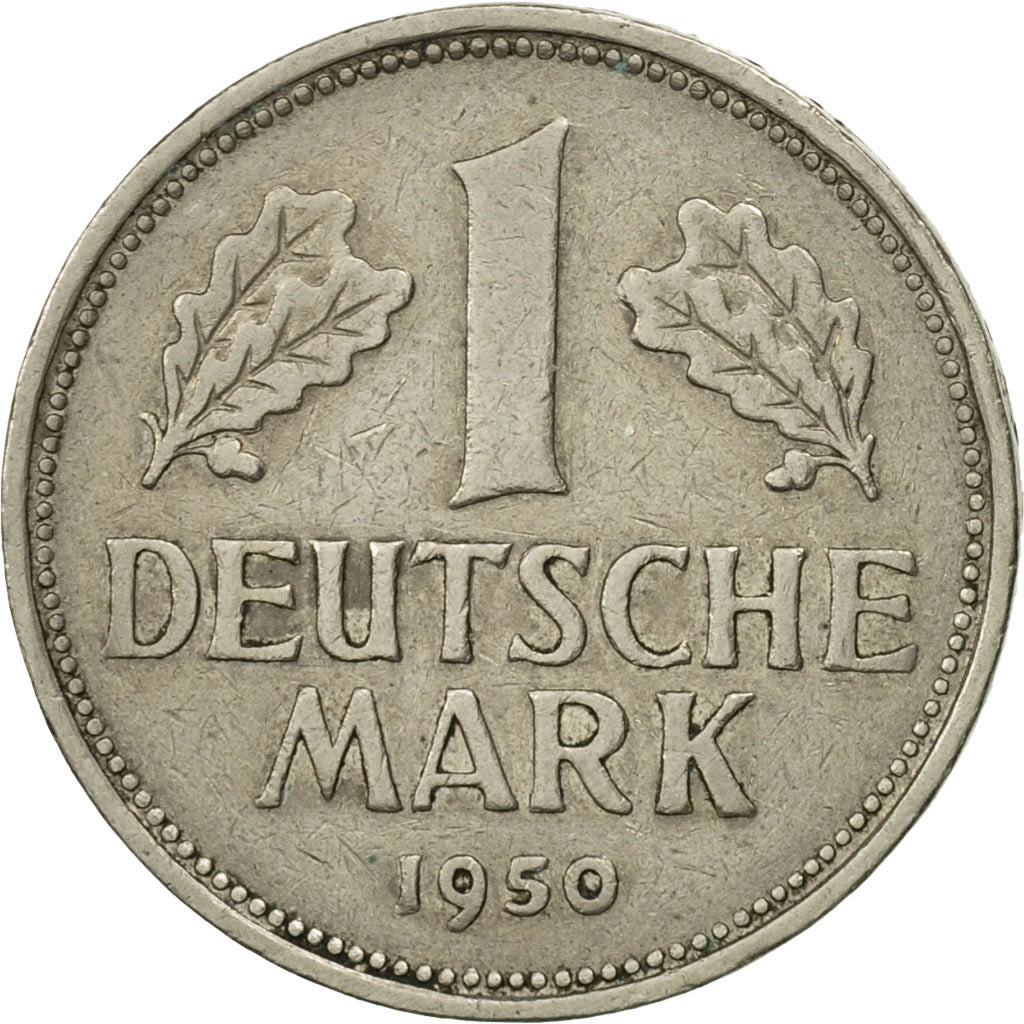 Coin, GERMANY - FEDERAL REPUBLIC, Mark, 1950, Munich, MS(63), Copper-nickel