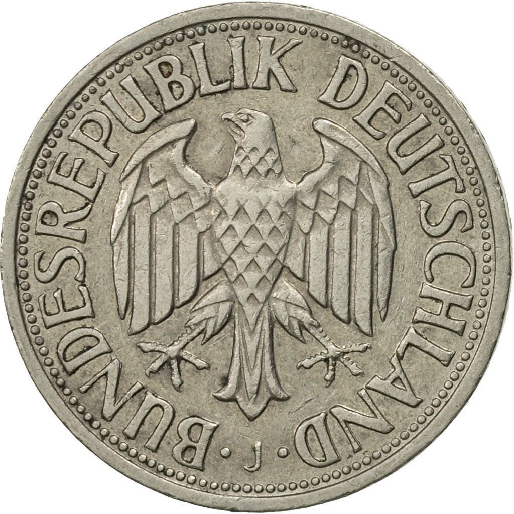 Coin, GERMANY - FEDERAL REPUBLIC, Mark, 1962, Hambourg, MS(63), Copper-nickel