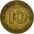 Moneta, GERMANIA - REPUBBLICA FEDERALE, 10 Pfennig, 1950, Karlsruhe, SPL