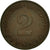 Coin, GERMANY - FEDERAL REPUBLIC, 2 Pfennig, 1963, Karlsruhe, AU(55-58), Bronze