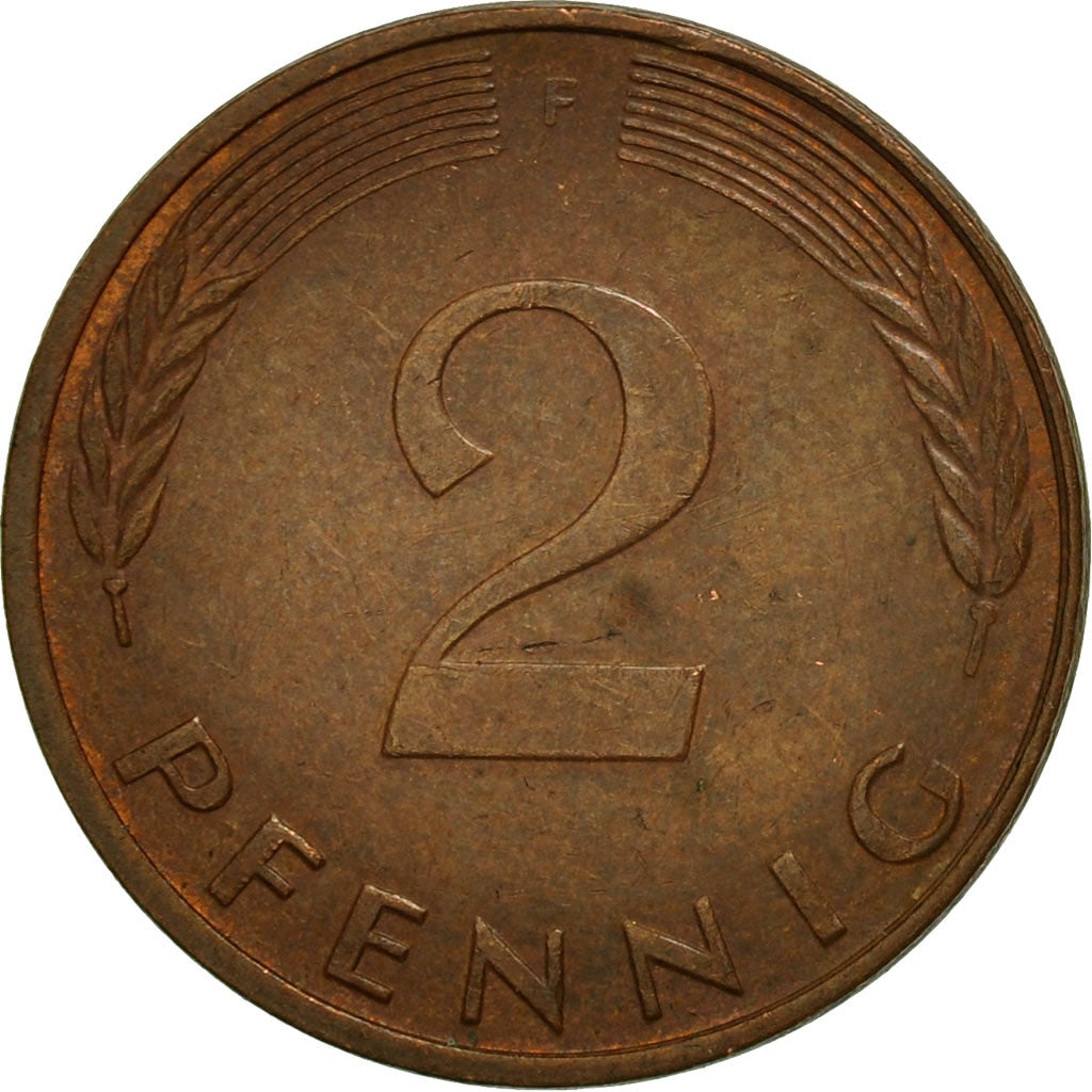 Coin, GERMANY - FEDERAL REPUBLIC, 2 Pfennig, 1981, Stuttgart, MS(63), Copper