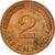 Moneta, Niemcy - RFN, 2 Pfennig, 1984, Munich, MS(63), Miedź platerowana
