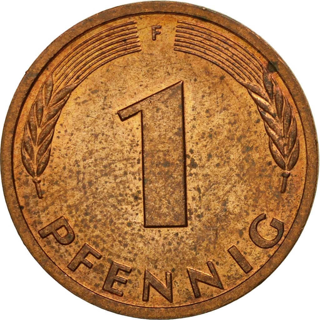 Coin, GERMANY - FEDERAL REPUBLIC, Pfennig, 1983, Stuttgart, MS(60-62), Copper