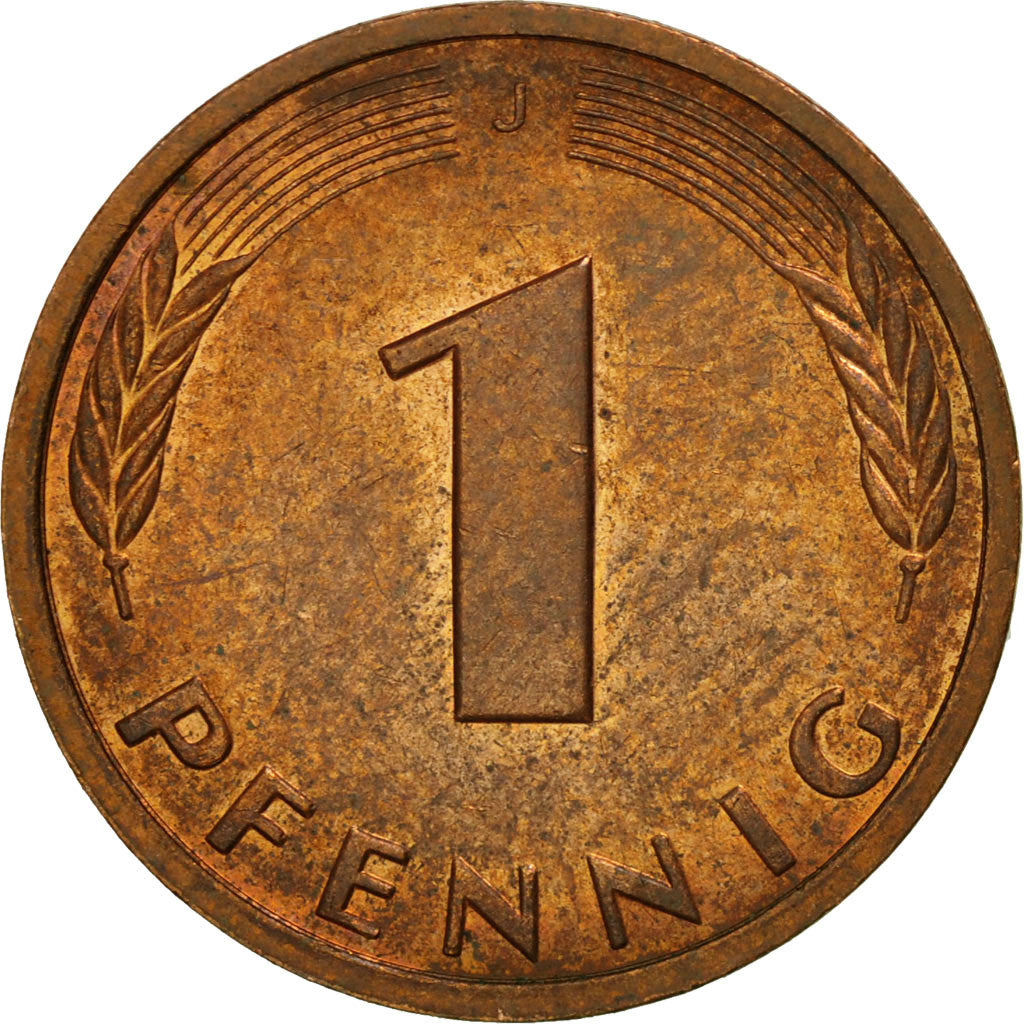 Coin, GERMANY - FEDERAL REPUBLIC, Pfennig, 1984, Hambourg, MS(60-62), Copper