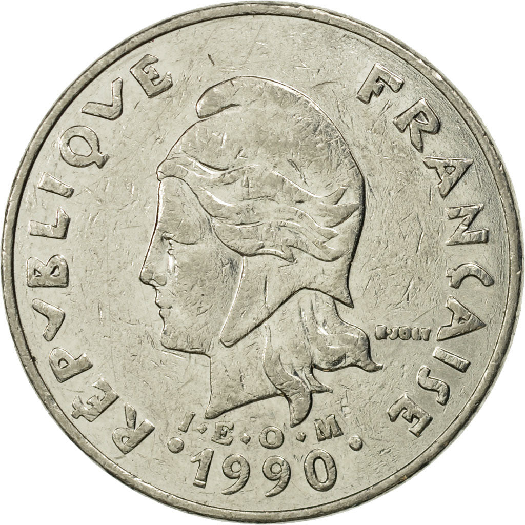 Monnaie, Nouvelle-Calédonie, 20 Francs, 1990, Paris, SPL, Nickel, KM:12