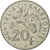 Moneta, Nowa Kaledonia, 20 Francs, 1990, Paris, MS(63), Nikiel, KM:12
