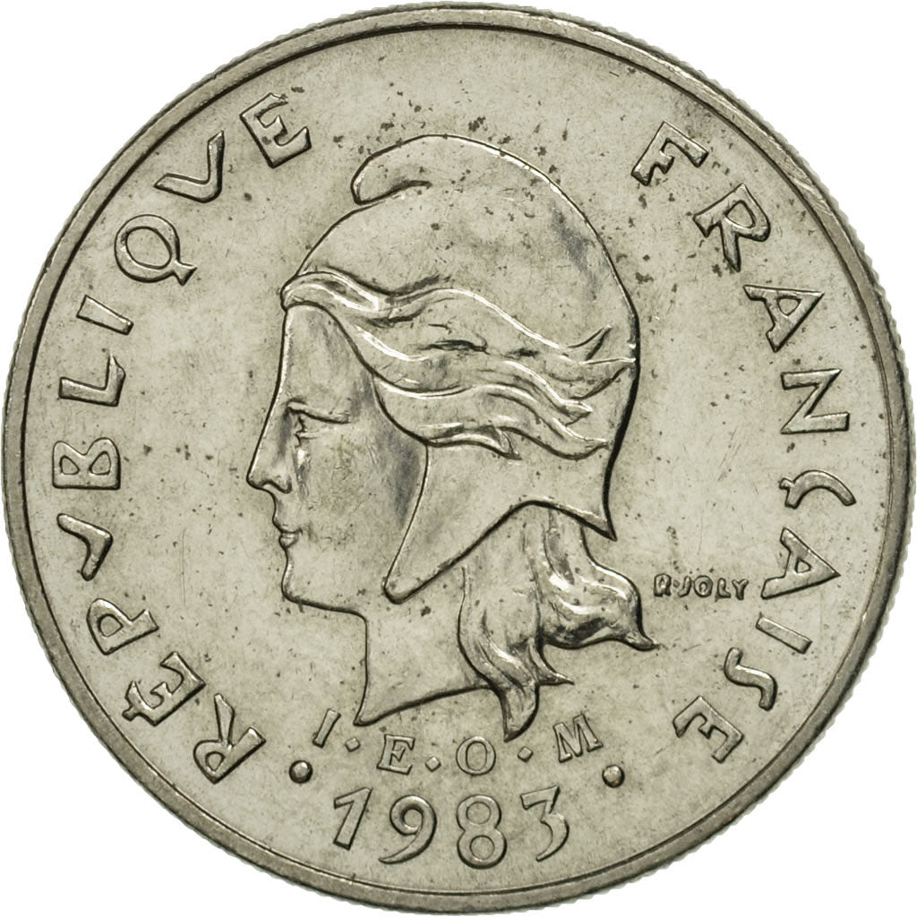 Coin, New Caledonia, 10 Francs, 1983, Paris, MS(63), Nickel, KM:11