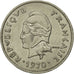 New Caledonia, 10 Francs, 1970, Paris, MS(63), Nickel, KM:5