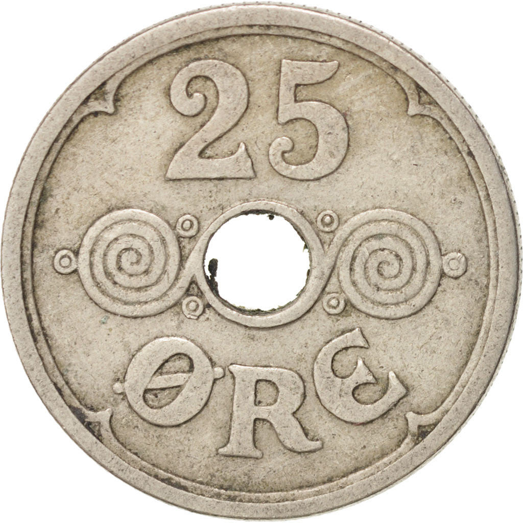 Münze, Dänemark, Christian X, 25 Öre, 1926, Copenhagen, SS, Copper-nickel