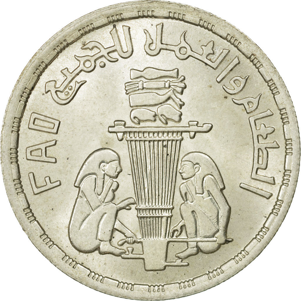 Egitto, Pound, 1981, SPL, Argento, KM:453