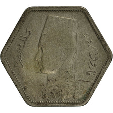 Egypt, Farouk, 2 Piastres, 1944, British Royal Mint, MS(60-62), Silver, KM:369