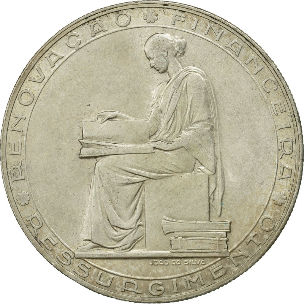 Portugal, 20 Escudos, 1953, MS(63), Silver, KM:585