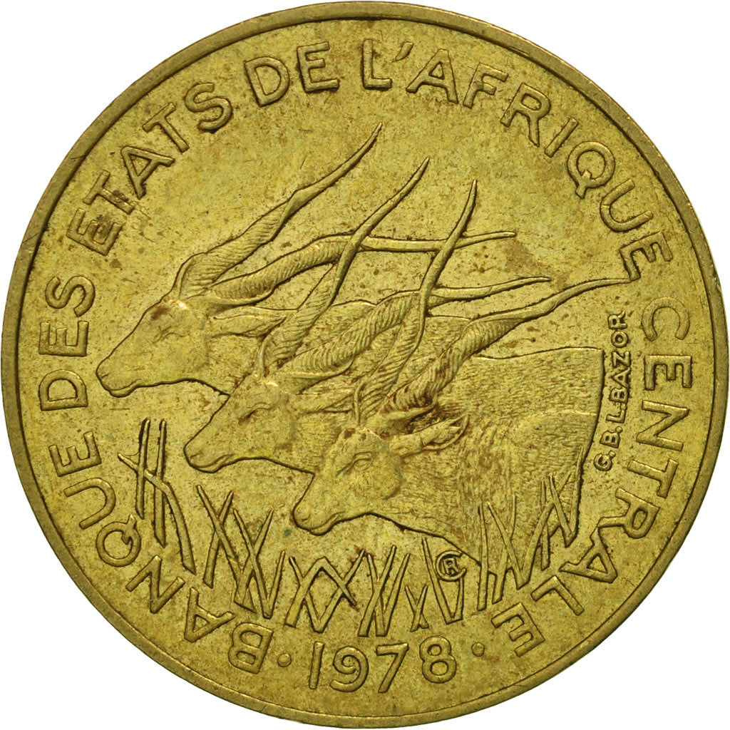 Münze, Zentralafrikanische Staaten, 10 Francs, 1978, Paris, UNZ