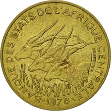 Coin, Central African States, 10 Francs, 1978, Paris, MS(63), Aluminum-Bronze