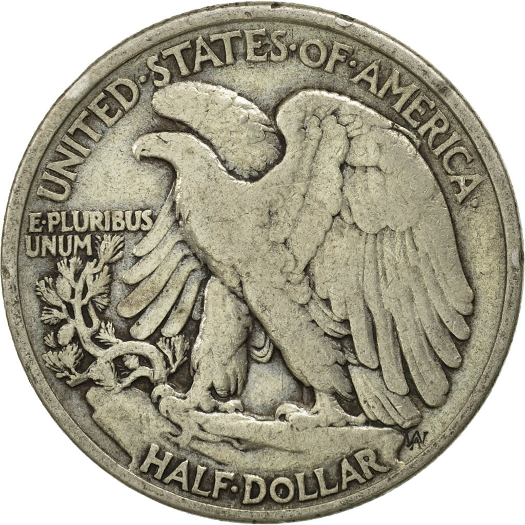 United States, Walking Liberty Half Dollar, Half Dollar, 1943, U.S. Mint