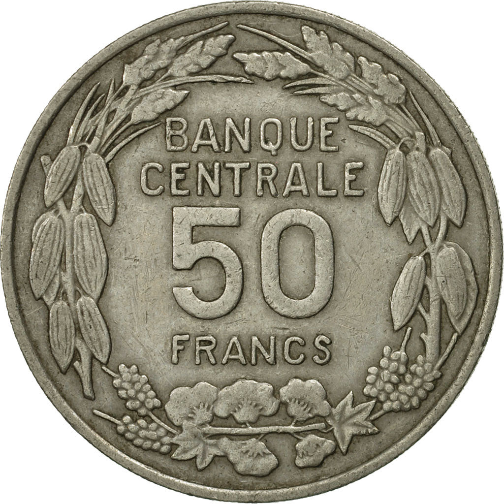 Coin, Cameroon, 50 Francs, 1960, Paris, MS(63), Copper-nickel, KM:13
