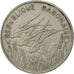 Moneda, Gabón, 100 Francs, 1971, Paris, SC, Níquel, KM:12