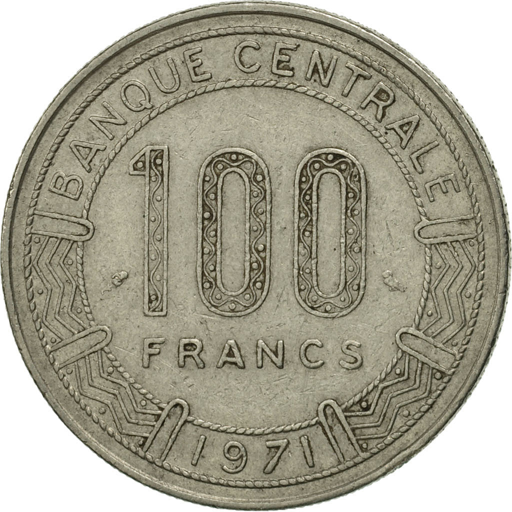 Coin, Gabon, 100 Francs, 1971, Paris, MS(63), Nickel, KM:12