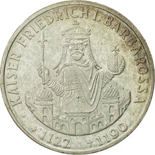 Moneta, Niemcy - RFN, 10 Mark, 1990, Stuttgart, Germany, MS(63), Srebro, KM:174