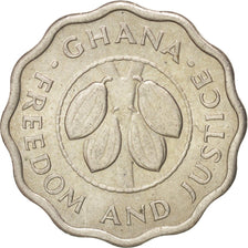 GHANA, 2-1/2 Pesewas, 1967, KM #14, MS(63), Copper-Nickel, 19.5