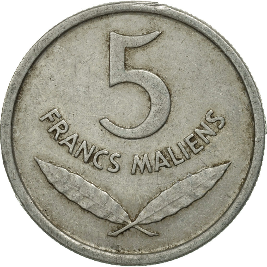Coin, Mali, 5 Francs, 1961, MS(63), Aluminum, KM:2